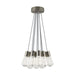 Alva 11-Light Pendant in Satin Nickel