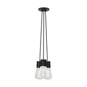 Alva 3-Light Pendant in Black