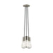 Alva 3-Light Pendant in Satin Nickel