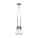 Alva 3-Light Pendant in Satin Nickel