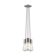 Alva 3-Light Pendant in Satin Nickel
