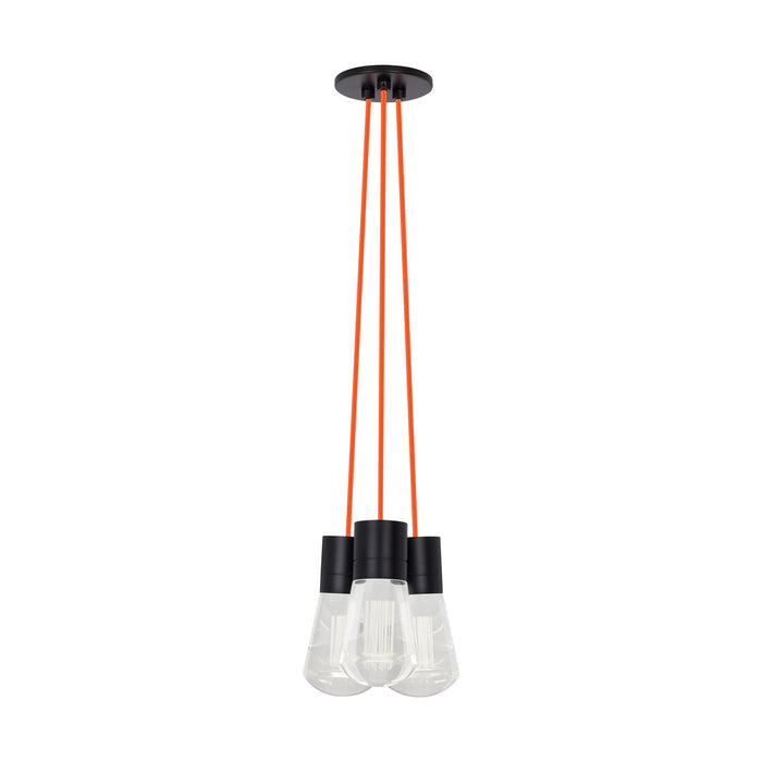 Alva 3-Light Pendant in Black