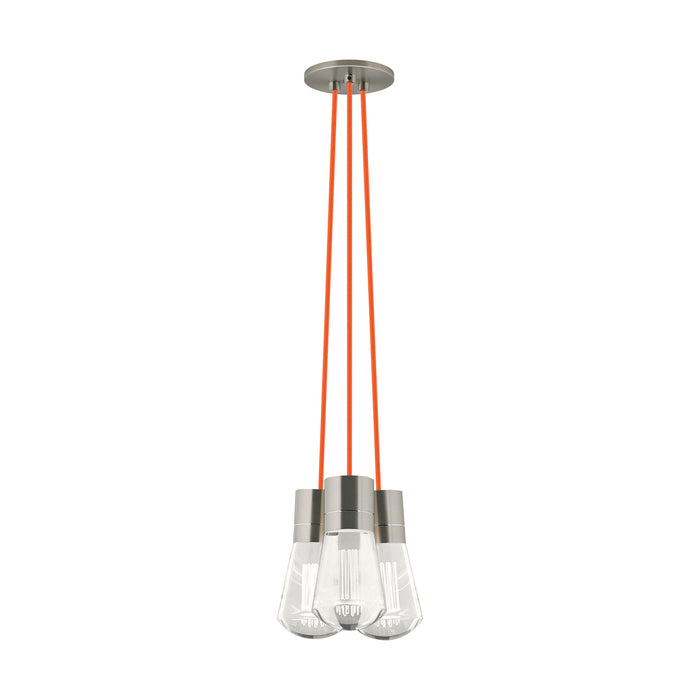 Alva 3-Light Pendant in Satin Nickel