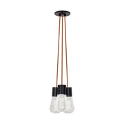 Alva 3-Light Pendant in Black