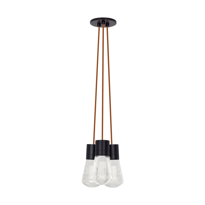 Alva 3-Light Pendant in Black