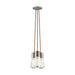 Alva 3-Light Pendant in Satin Nickel