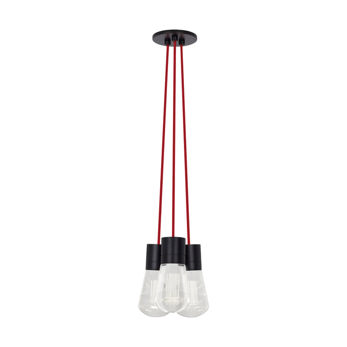 Alva 3-Light Pendant in Black