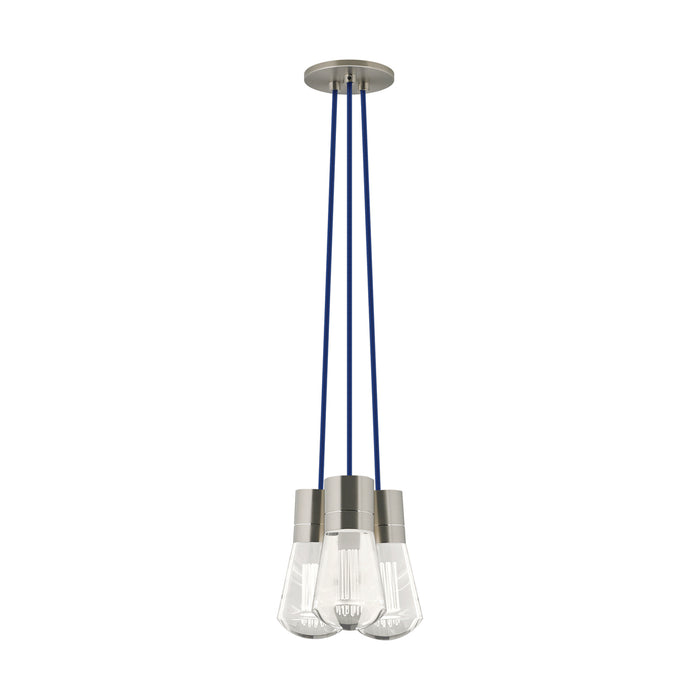 Alva 3-Light Pendant in Satin Nickel