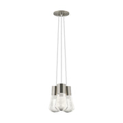 Alva 3-Light Pendant in Satin Nickel