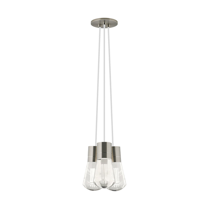 Alva 3-Light Pendant in Satin Nickel
