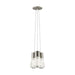 Alva 3-Light Pendant in Satin Nickel