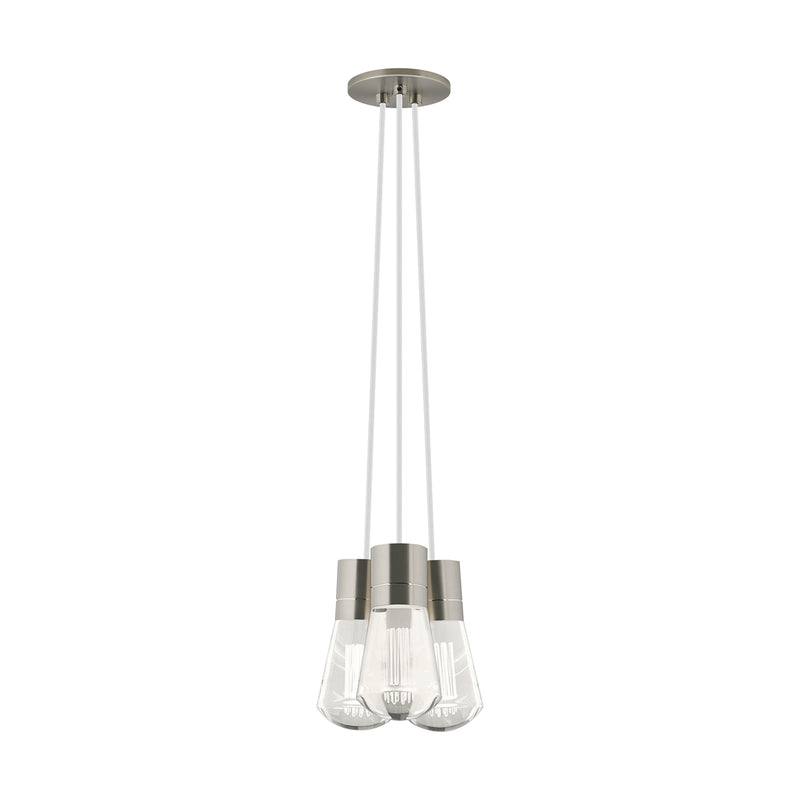 Alva 3-Light Pendant in Satin Nickel