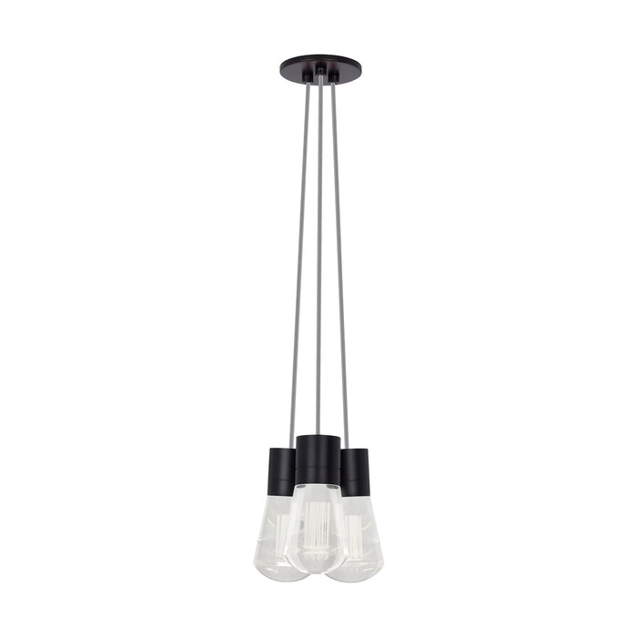 Alva 3-Light Pendant in Black