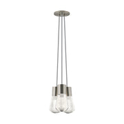 Alva 3-Light Pendant in Satin Nickel