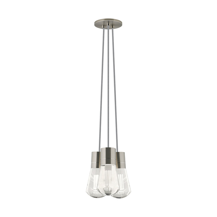 Alva 3-Light Pendant in Satin Nickel