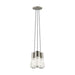 Alva 3-Light Pendant in Satin Nickel