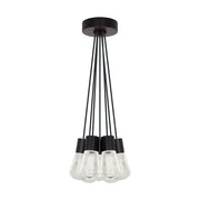 Alva 7-Light Pendant in Black