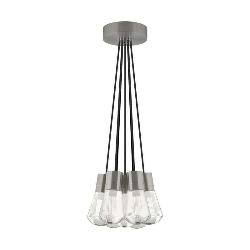 Alva 7-Light Pendant in Satin Nickel