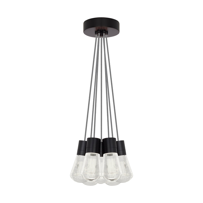 Alva 7-Light Pendant in Black