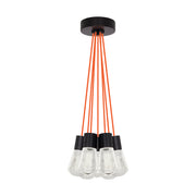Alva 7-Light Pendant in Black