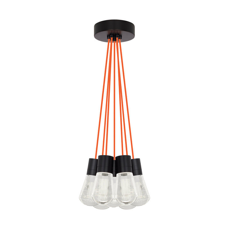 Alva 7-Light Pendant in Black