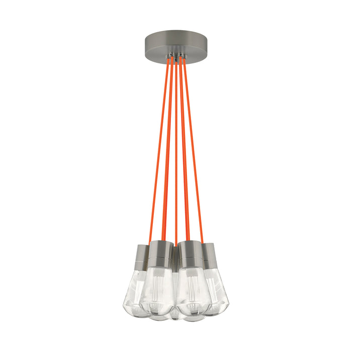 Alva 7-Light Pendant in Satin Nickel
