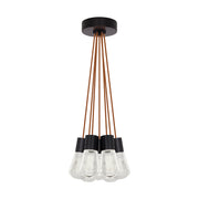 Alva 7-Light Pendant in Black