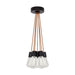 Alva 7-Light Pendant in Black