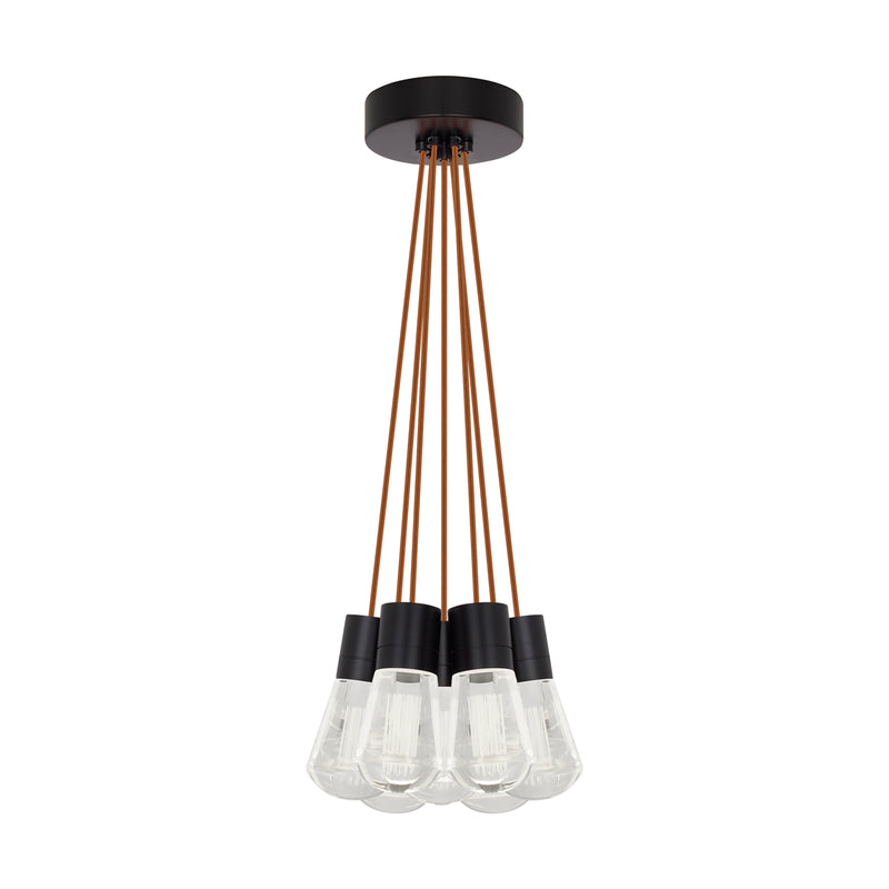 Alva 7-Light Pendant in Black