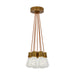 Alva 7-Light Pendant in Aged Brass
