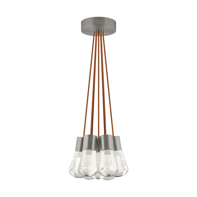 Alva 7-Light Pendant in Satin Nickel