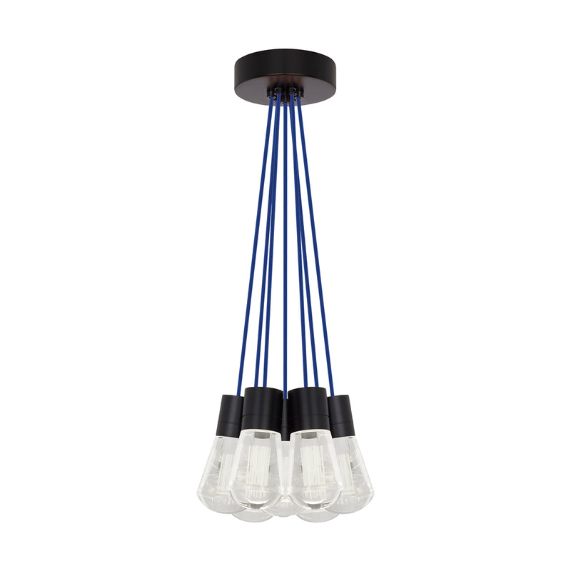 Alva 7-Light Pendant in Black