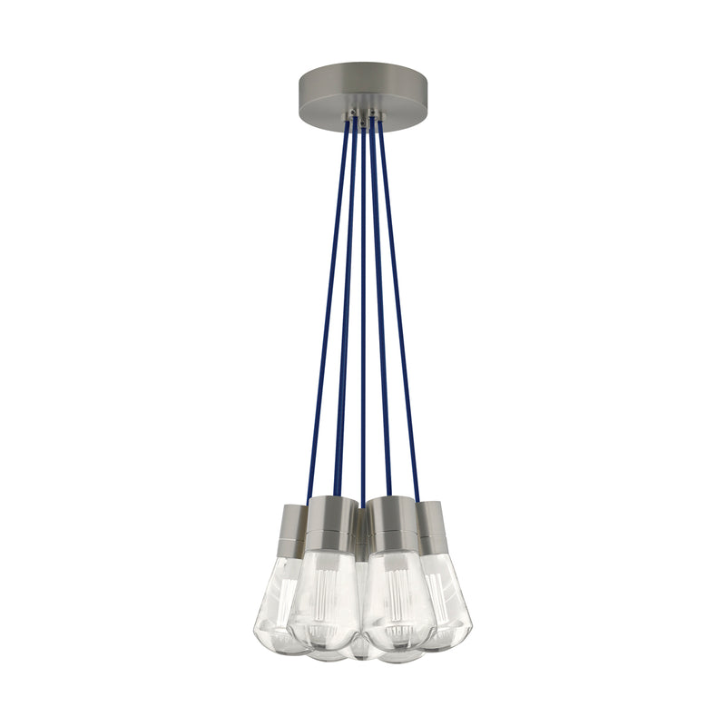 Alva 7-Light Pendant in Satin Nickel