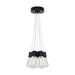 Alva 7-Light Pendant in Black