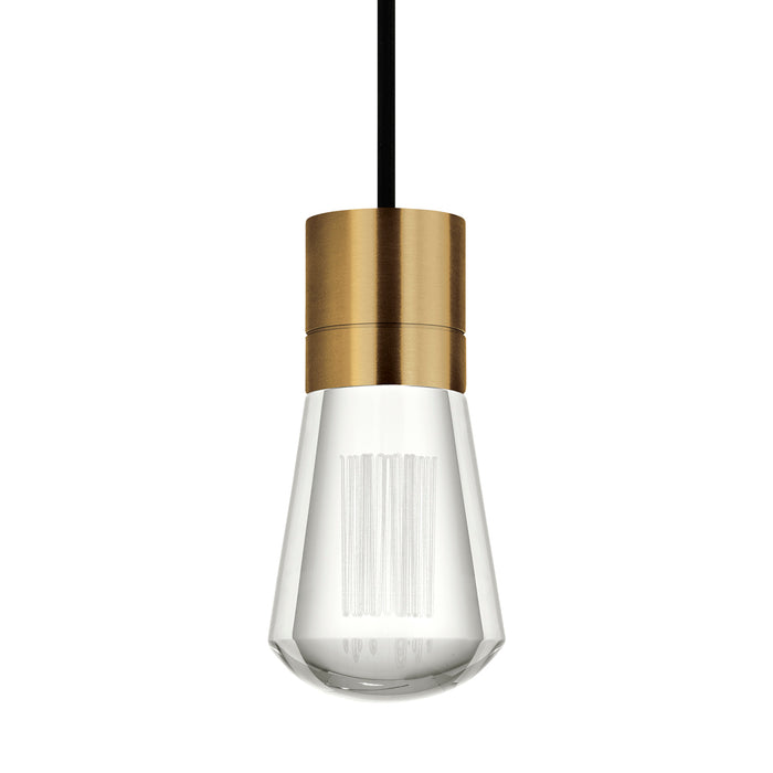 Alva Pendant in Aged Brass