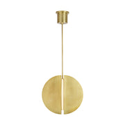 Bau 18" Pendant in Natural Brass