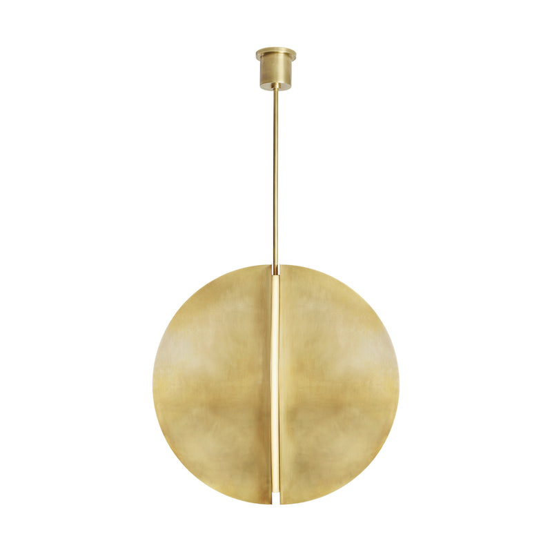 Bau 36" Pendant in Natural Brass