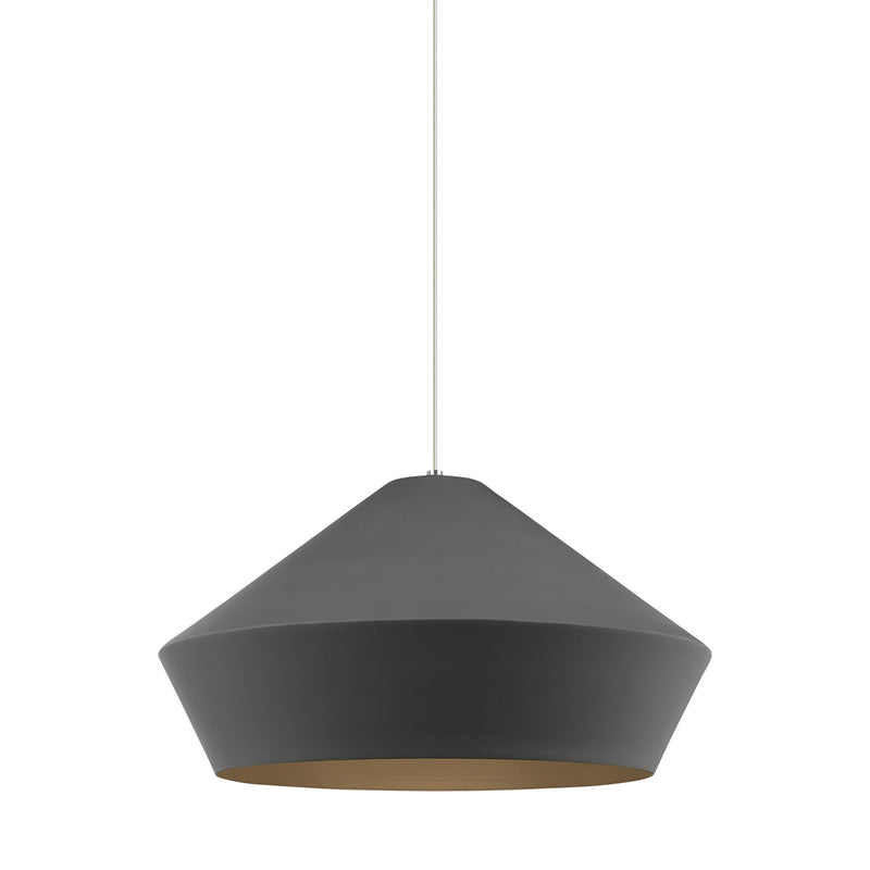 Brummel Grande Pendant in Satin Nickel
