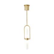 Calumn Pendant in Natural Brass