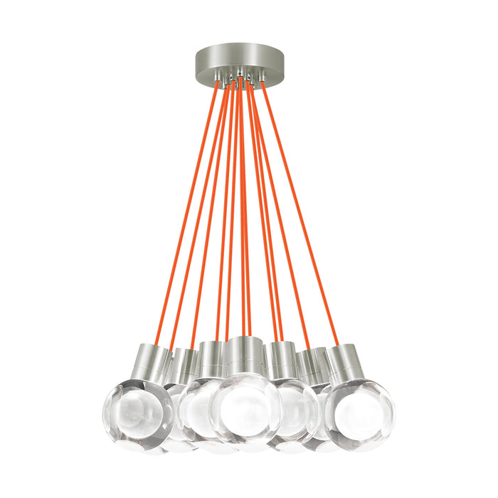 Mina 11-Light Pendant in Satin Nickel