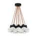 Mina 11-Light Pendant in Black