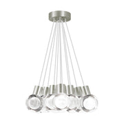 Mina 11-Light Pendant in Satin Nickel