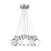 Mina 11-Light Pendant in Satin Nickel