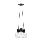Mina 3-Light Pendant in Black