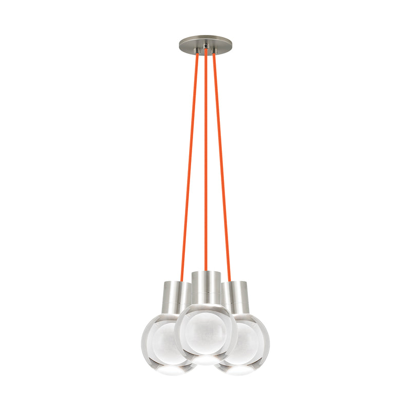 Mina 3-Light Pendant in Satin Nickel