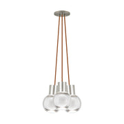 Mina 3-Light Pendant in Satin Nickel