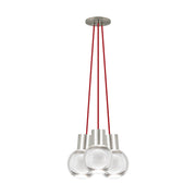 Mina 3-Light Pendant in Satin Nickel
