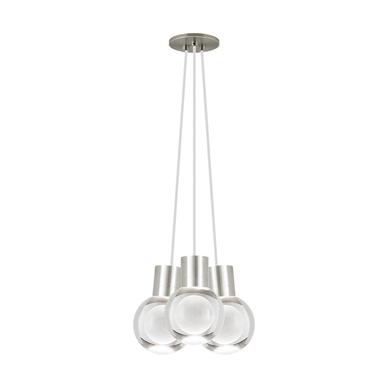 Mina 3-Light Pendant in Satin Nickel