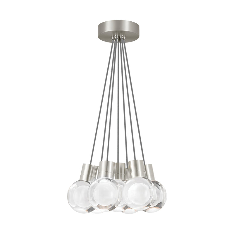 Mina 7-Light Pendant in Satin Nickel