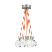 Mina 7-Light Pendant in Satin Nickel